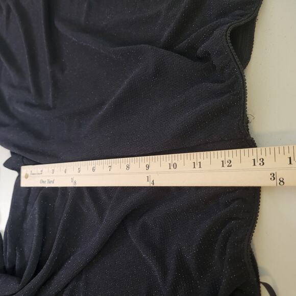 Alex Evenings Womens Pull On Black Sparkle Dress Pants Size 16W - Picture 7 of 8